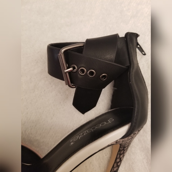 Pink & Snake Skin Shoes - Picture 2 of 8